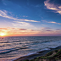 A Glorious Sunset at North Ponto, Carlsbad State Beach Photograph by David Levin