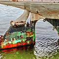A Rudder Of Many Colors Photograph by Christopher Holmes A Rudder Of Many Colors Photograph by Christopher Holmes