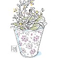 A Small floral Vase of Flowers Painting by Luisa Millicent A Small floral Vase of Flowers Painting by Luisa Millicent