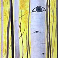 A Stand of Aspen Mixed Media by Kate Conaboy A Stand of Aspen Mixed Media by Kate Conaboy