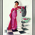 A Valentines Day Evening Rose by Art Frahm Glamour Pin-up Vintage Art Painting by Rolando Burbon A Valentines Day Evening Rose by Art Frahm Glamour Pin-up Vintage Art Painting by Rolando Burbon