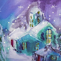 A Winter Night Digital Art by Lisa Kaiser A Winter Night Digital Art by Lisa Kaiser