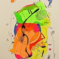 A2262A xoxo Mixed Media by Lew Hagood A2262A xoxo Mixed Media by Lew Hagood