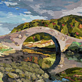 Abandoned Bridge, 2015 Painting by PJ Kirk Abandoned Bridge, 2015 Painting by PJ Kirk
