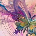 Abstract Butterfly in Pastels Digital Art by Beverly Read Abstract Butterfly in Pastels Digital Art by Beverly Read