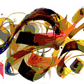 Abstract Calligraphy Painting by Elhamy Naguib