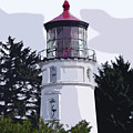 Abstract Cape Meares Lighthouse Digital Art by Kirt Tisdale Abstract Cape Meares Lighthouse Digital Art by Kirt Tisdale