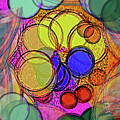 Abstract Circles in Contrasting Colors by Roslyn Wilkins
