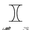 Abstract Gemini Zodiac by Sollog Artist Abstract Gemini Zodiac by Sollog Artist