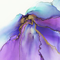 Abstract Iris Gold Leaf by Olga Shvartsur Abstract Iris Gold Leaf by Olga Shvartsur