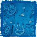 Abstract JellyFish Blues by Joan Stratton Abstract JellyFish Blues by Joan Stratton