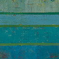 Abstracted Land With Teal by Habib Ayat