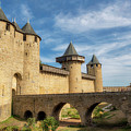 Access Bridge To The Medieval Village Of Carcassonne by Vicen Photography Access Bridge To The Medieval Village Of Carcassonne by Vicen Photography