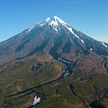 Aerial panorama of Koryaksky volcano Photograph by Mikhail Kokhanchikov Aerial panorama of Koryaksky volcano Photograph by Mikhail Kokhanchikov