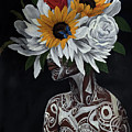 African Blossom Painting by Ronnie Moyo African Blossom Painting by Ronnie Moyo