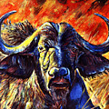 African Cape Buffalo Painting by John Bohn African Cape Buffalo Painting by John Bohn