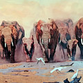 African Family Avante Painting by Ronnie Moyo African Family Avante Painting by Ronnie Moyo