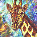 African Giraffe Painting by John Bohn African Giraffe Painting by John Bohn