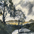 After rain on the road to Duggleby Painting by Glenn Marshall After rain on the road to Duggleby Painting by Glenn Marshall
