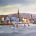 Afternoon at Dun Laoghaire Painting by Roland Byrne Afternoon at Dun Laoghaire Painting by Roland Byrne