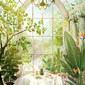 Afternoon Tea in the Conservatory by Van Thi Diep