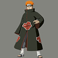 Colar Naruto Nuvem Vermelha Akatsuki Itachi Pain Nagato Tobi - Bicudos Store