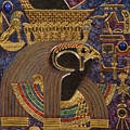 Akem Shield of Heru Who Unites the Two Lands Mixed Media by Ptahmassu Nofra-Uaa Akem Shield of Heru Who Unites the Two Lands Mixed Media by Ptahmassu Nofra-Uaa