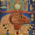 Akem-Shield of Khnum-Ptah-Tatenen and the Egg of Creation Mixed Media by Ptahmassu Nofra-Uaa Akem-Shield of Khnum-Ptah-Tatenen and the Egg of Creation Mixed Media by Ptahmassu Nofra-Uaa