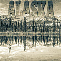 Alaska Mountain Reflection Postcard by Dan Sproul
