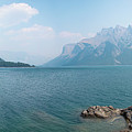 Alcove in the Shore of Lake Minnewanka in Banff Photograph by John Twynam Alcove in the Shore of Lake Minnewanka in Banff Photograph by John Twynam