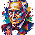 Alexander Fleming 1 WPAP Pop Art by Vector Artnesia