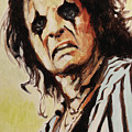 Alice Cooper Painting by Sv Bell Alice Cooper Painting by Sv Bell
