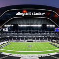 Allegiant Stadium Las Vegas Raiders inside Out at Sunset Art Print by Aloha  Art - Fine Art America