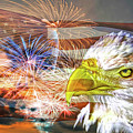 American Patriotism Artistry Mixed Media by DB Hayes American Patriotism Artistry Mixed Media by DB Hayes