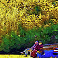 Couple In The Park Painting by Kirt Tisdale Couple In The Park Painting by Kirt Tisdale