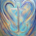 Anchor of Sky and Sea Painting by Artist Linda Marie Anchor of Sky and Sea Painting by Artist Linda Marie