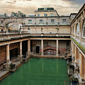 Ancient Reflections - The Roman Baths Under an Overcast Sky by Stuart Chard