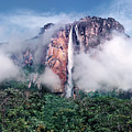 Angel Falls In Mist Canaima National Park Venezuela Photograph by Dave Welling Angel Falls In Mist Canaima National Park Venezuela Photograph by Dave Welling