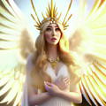 Angel Seraph Mixed Media by Shawn Dall Angel Seraph Mixed Media by Shawn Dall