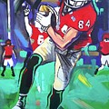 Angled Touchdown Painting by John Gholson Angled Touchdown Painting by John Gholson