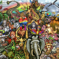 Animals of All Colors Shapes and Sizes Digital Art by Kevin Middleton Animals of All Colors Shapes and Sizes Digital Art by Kevin Middleton