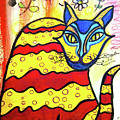 ANTOINE the DaisyLoving AlleyCat Mixed Media by Mimulux Patricia No ANTOINE the DaisyLoving AlleyCat Mixed Media by Mimulux Patricia No
