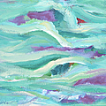 Aqua Seascape Painting by Maria Meester Aqua Seascape Painting by Maria Meester