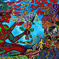 Aquarian Shamaness and The Tree Spirit Mixed Media by Myztico Campo Aquarian Shamaness and The Tree Spirit Mixed Media by Myztico Campo