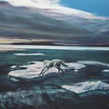 Arctic Wolf Painting by Sean Connolly Arctic Wolf Painting by Sean Connolly