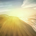 Art - Morning at the Beach Digital Art by Matthias Zegveld Art - Morning at the Beach Digital Art by Matthias Zegveld