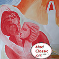 Artchetypal Couple ModClassic Art Painting by Enrico Garff Artchetypal Couple ModClassic Art Painting by Enrico Garff