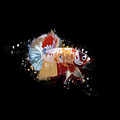 Artistic Yellow Base Betta Fish Digital Art by Sambel Pedes Artistic Yellow Base Betta Fish Digital Art by Sambel Pedes