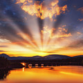 Ashokan Reservoir Sunset Photograph by Susan Candelario Ashokan Reservoir Sunset Photograph by Susan Candelario