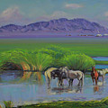 At Noon Painting by Badamjunai Tumendemberel
